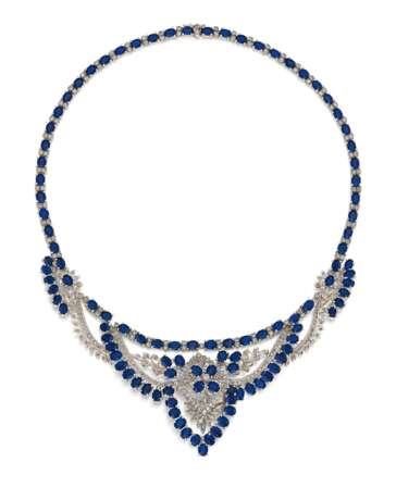 Sapphire-Diamond-Necklace - photo 1