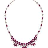 Ruby-Diamond-Necklace - photo 1