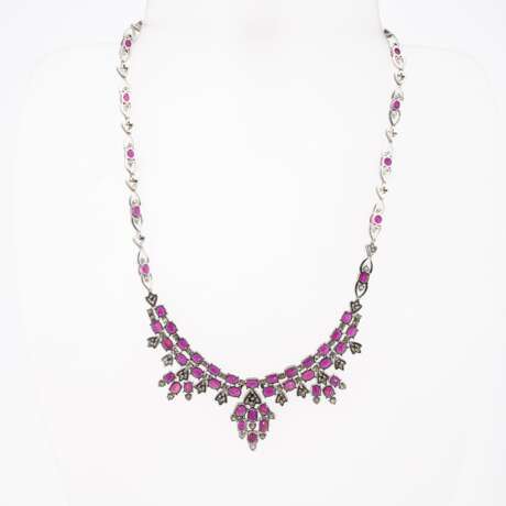 Ruby-Diamond-Necklace - photo 2