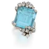 Aquamarine-Diamond-Ring - photo 1