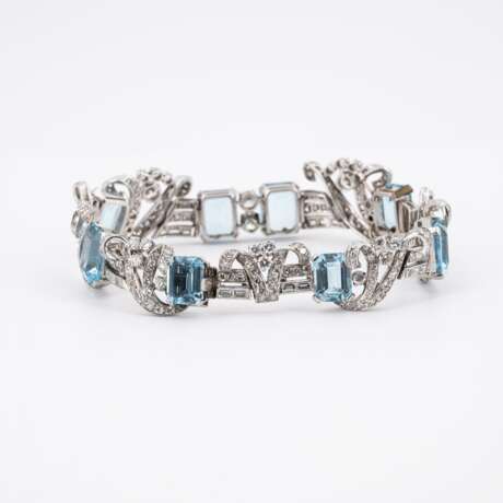 Aquamarine-Diamond-Bracelet - фото 3