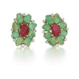 Gemstone-Diamond-Ear Clips - фото 1