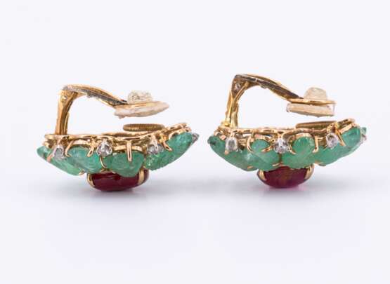 Gemstone-Diamond-Ear Clips - photo 2