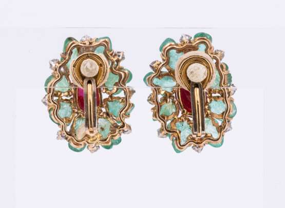 Gemstone-Diamond-Ear Clips - photo 3