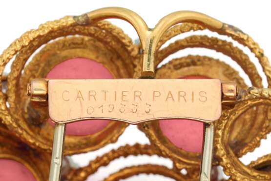 Cartier. Korall-Diamant-Brosche - Foto 4