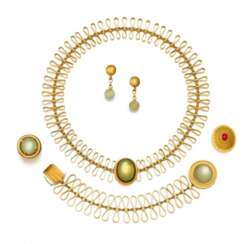 Elisabeth Treskow. Set: Ring, Ear Studs, Bracelet & Necklace
