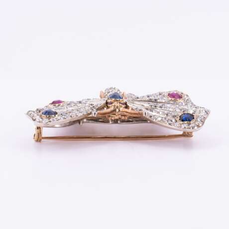 Ruby-Sapphire-Diamond-Brooch - фото 2