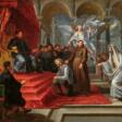 Willem van Herp d.Ä.. Der Heilige Antonius von Padua beweist die Unschuld des des Mordes angeklagten Martin von Bullones - Auktionsware