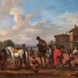 Jan van Huchtenburg. At Equestrian Camp - Auction Items