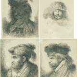 Giovanni Benedetto Castiglione. Four Etchings: Heads of Prophets - фото 1