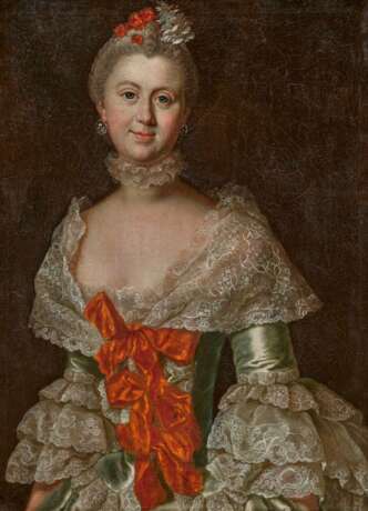 Barbara Rosina von Lisiewska. Portrait of a Young Missus of Tschirschky-Bögendorff - фото 1
