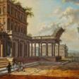 Christian Stöcklin. Architecture Capriccio with View of a Palace - Prix ​​des enchères