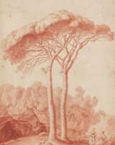 Jakob Philipp Hackert. Two Pine Trees Near Albano