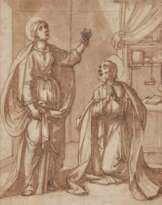 Antonio Tempesta. Two Saints in Ecstasy