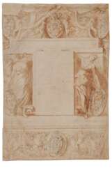 Andrea Camassei. Decoration Project with the Crest of the Barberini Family