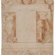 Andrea Camassei. Decoration Project with the Crest of the Barberini Family - Prix ​​des enchères