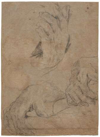 Giovanni Lanfranco. Study to Male Hands - photo 1