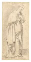 Lorenzo de Ferrari. Study of a Standing Figure (The Virgin of the Annunciation)