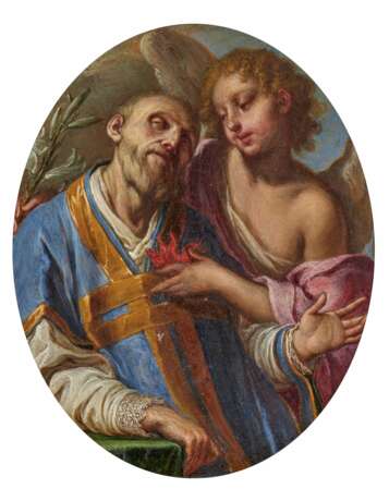 Girolamo Troppa. Der heilige Filippo Neri wird von einem Engel getröstet - Foto 1