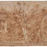 Domenico I Piola. Large Decorative Design Sketch with the Image of St Luke and the Virgin Mary - photo 1