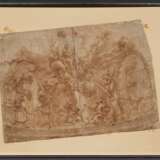 Domenico I Piola. Large Decorative Design Sketch with the Image of St Luke and the Virgin Mary - photo 2
