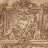 Domenico I Piola. Decorative Motif with Putti Holding a Crest - photo 1