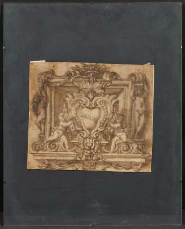 Domenico I Piola. Decorative Motif with Putti Holding a Crest - photo 2