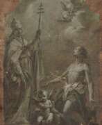 Джузеппе Варотти. Giuseppe Varotti. Grisaille with St Gregory the Great and St Sebastian