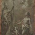 Giuseppe Varotti. Grisaille with St Gregory the Great and St Sebastian - Prix ​​des enchères