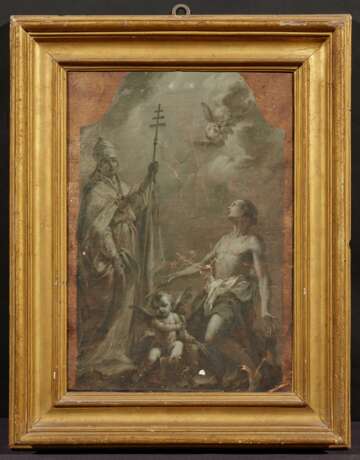 Giuseppe Varotti. Grisaille with St Gregory the Great and St Sebastian - фото 2