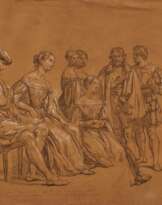 Giuseppe Sabatelli. Group of Sitting figures Listening to the Reading of Gerusalemme Liberata