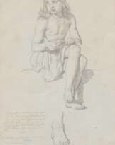 Giuseppe Sabatelli. Study of a Sitting Young Man