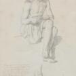 Giuseppe Sabatelli. Study of a Sitting Young Man - Auction prices