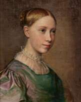 Caroline von der Embde. Portrait of the Artist Emilie von der Embde (1816-1904), the Painter's Sister
