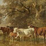 Friedrich Voltz. Hirten mit Vieh am Wasser - Foto 1