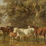 Friedrich Voltz. Sheperds with Cattle at Water - photo 1