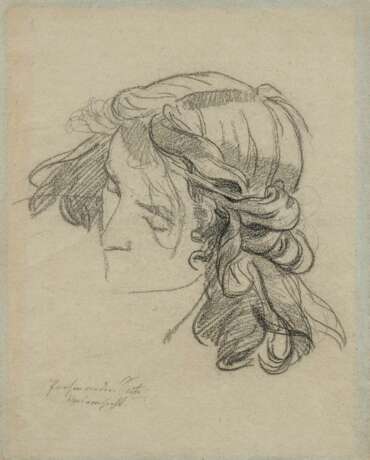 Anselm Feuerbach. Study of a Young Woman's Head - фото 1