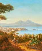 Якоб Альт. Jacob Alt. The Bay of Naples and Mount Vesuvius