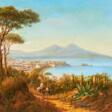 Jacob Alt. The Bay of Naples and Mount Vesuvius - Marchandises aux enchères