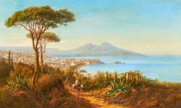 Jacob Alt. The Bay of Naples and Mount Vesuvius