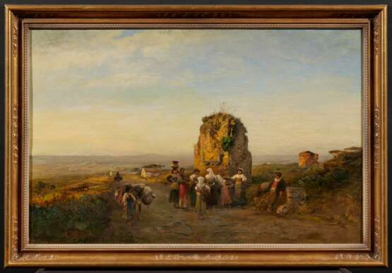 Albert Flamm. Evening Mood at the Old Via Appia in the Roman Campagna - photo 2