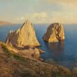 Albert Flamm. The Faraglioni Rocks near Naples in the Evening Light - Аукционные товары