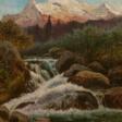 August Lohr. Mexican Mountain Landscape with a Waterfall in front of the Iztaccíhuatl - Auction prices