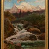 August Lohr. Mexican Mountain Landscape with a Waterfall in front of the Iztaccíhuatl - photo 2