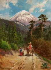 August Lohr. Mexican Forest Landscape below the Popocatepetl