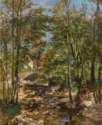 Йозеф Венгляйн. Josef Wenglein. Forest Landscape with Millstream