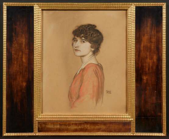 Franz von Stuck. Porträt einer Dame mit Perlkette - Foto 2