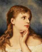 Gabriel Max. Gabriel Cornelius von Max. Girl Looking Up