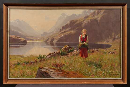 Hans Dahl. Girl at the Norwegian Fjord - photo 2