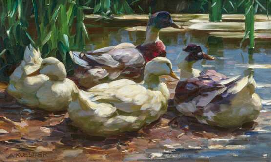 Alexander Max Koester. Four Ducks in the Reeds - фото 1